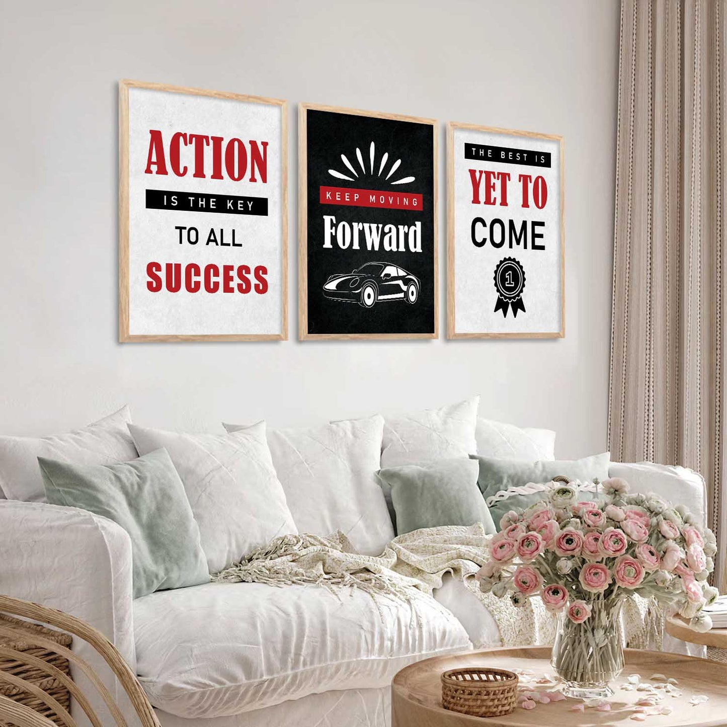 Motivational Wall Art Paintings for Living Room - Wall Poster With frames
