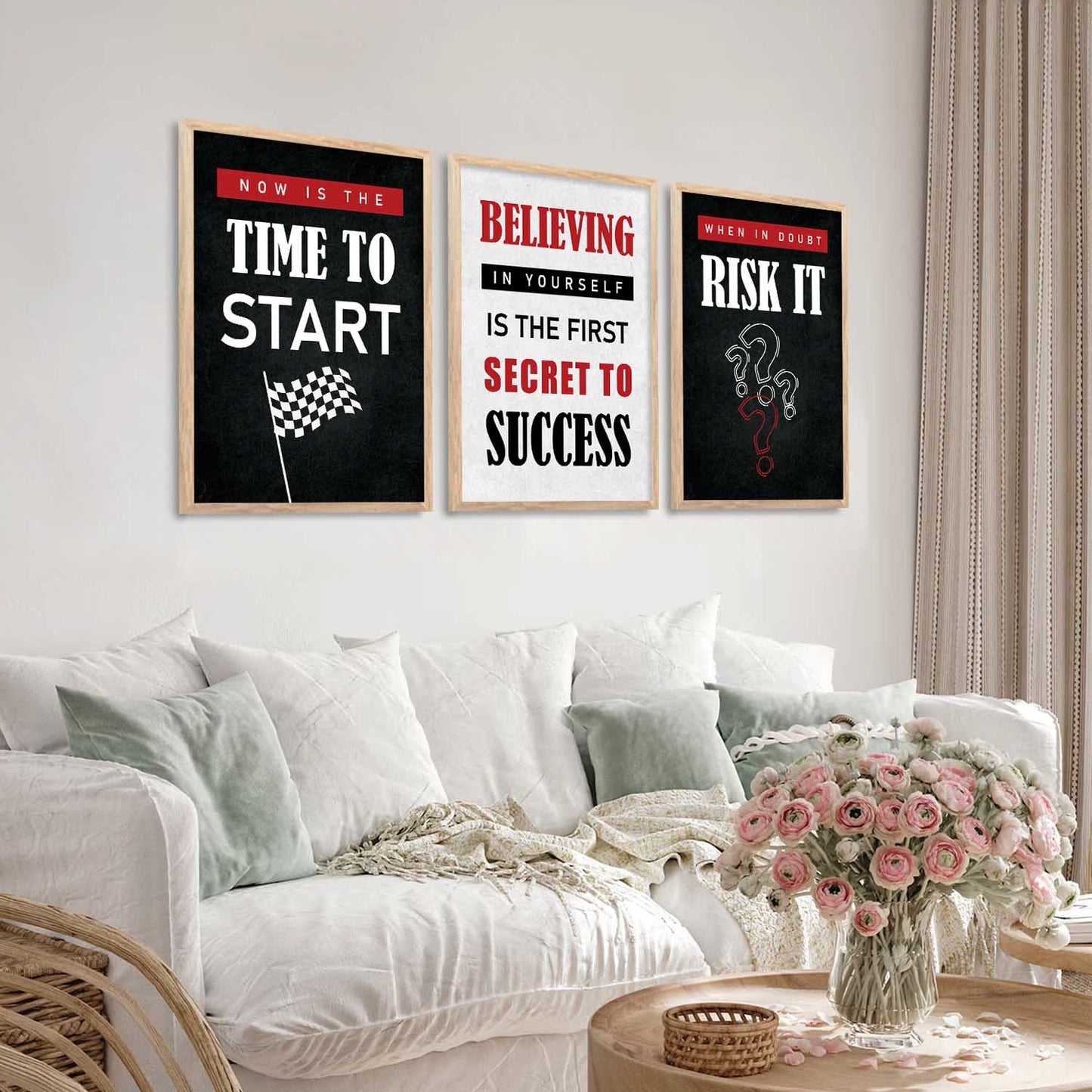 Motivational Wall Art Paintings for Living Room - Wall Poster With frames