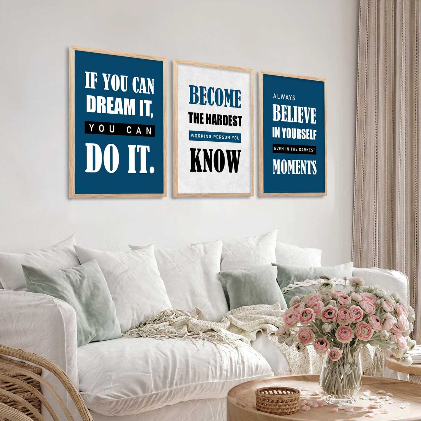 Motivational Wall Art Paintings for Living Room - Wall Poster With frames