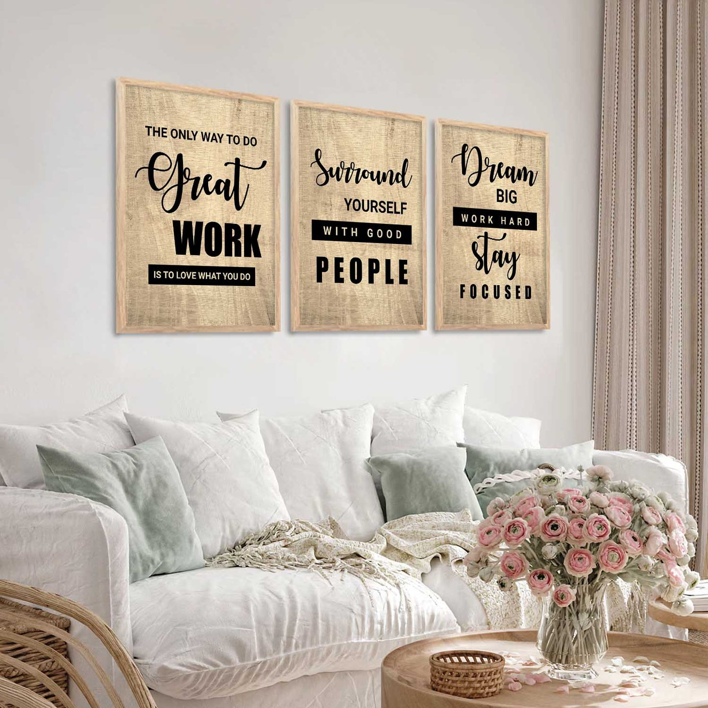 Motivational Wall Art Paintings for Living Room - Wall Poster With frames