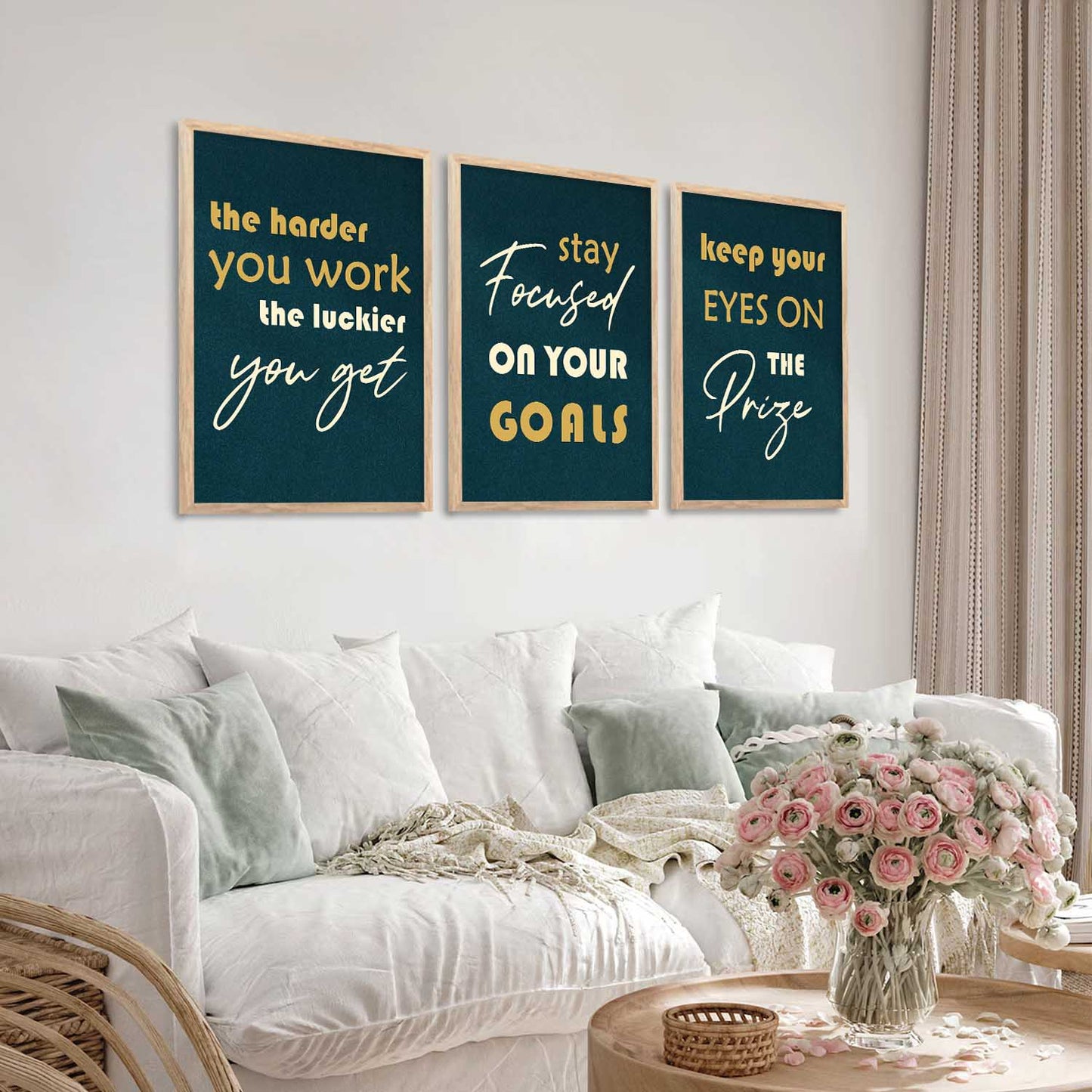 Motivational Wall Art Paintings for Living Room - Wall Poster With frames