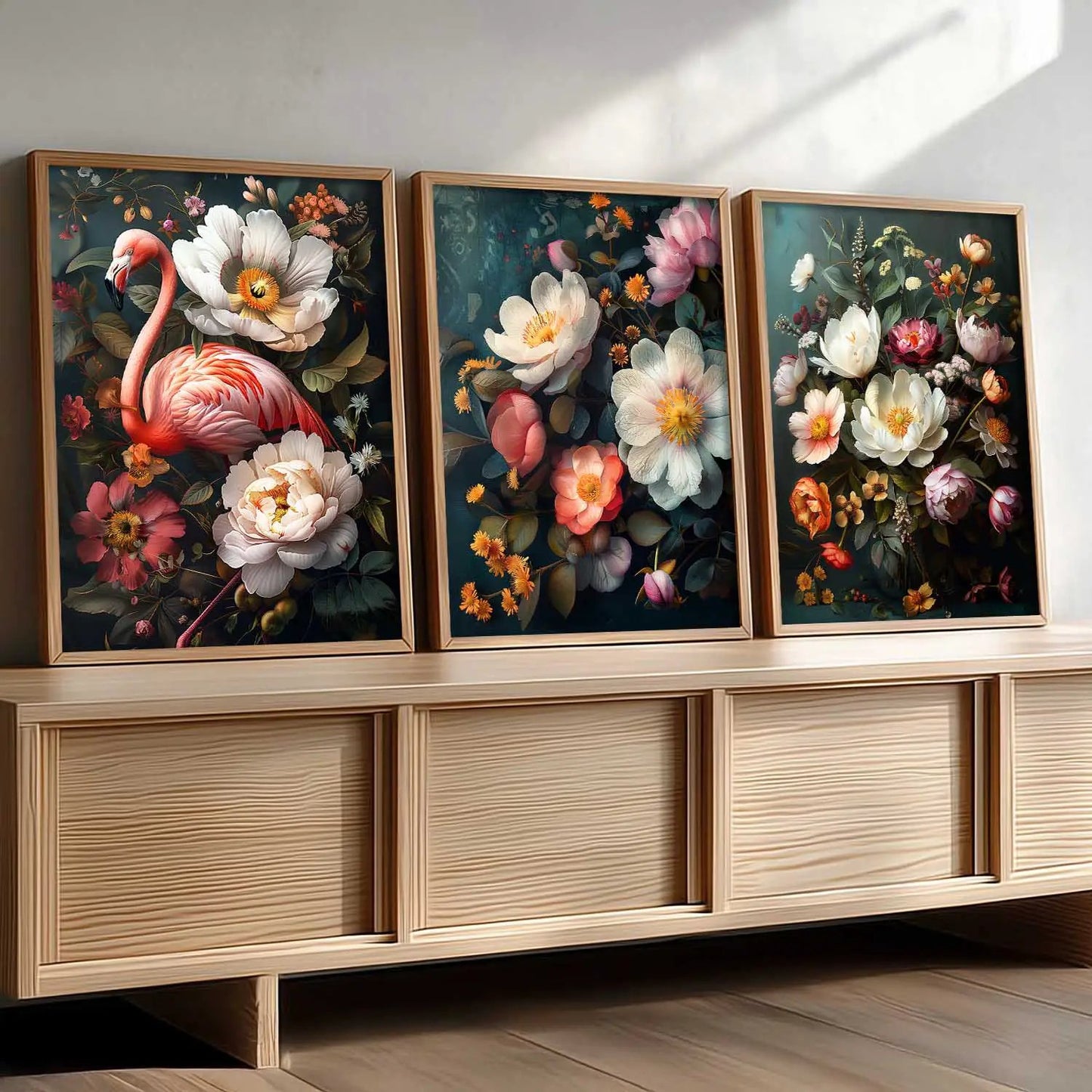Floral Wall Art Paintings for Living Room - Wall Poster With frames