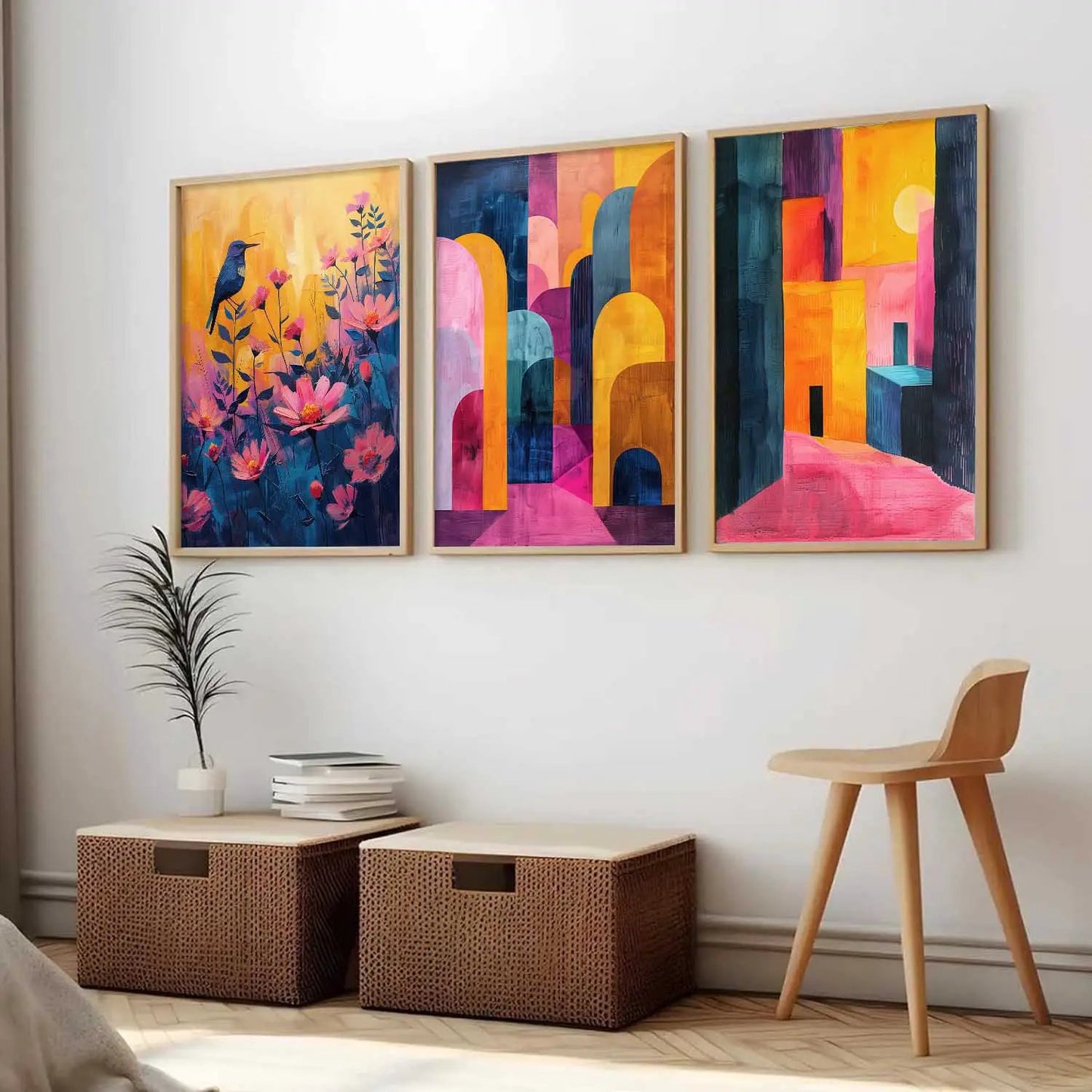 Modern Wall Art Paintings for Living Room - Wall Poster With frames