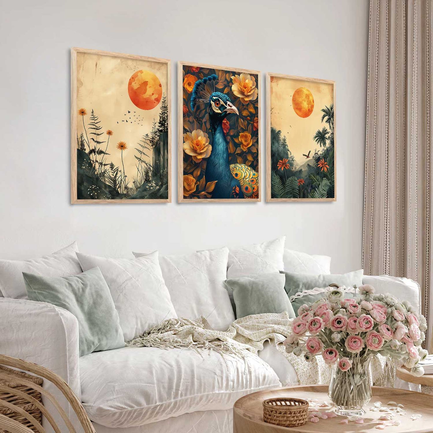 Traditional Wall Art Paintings for Living Room - Wall Poster With frames