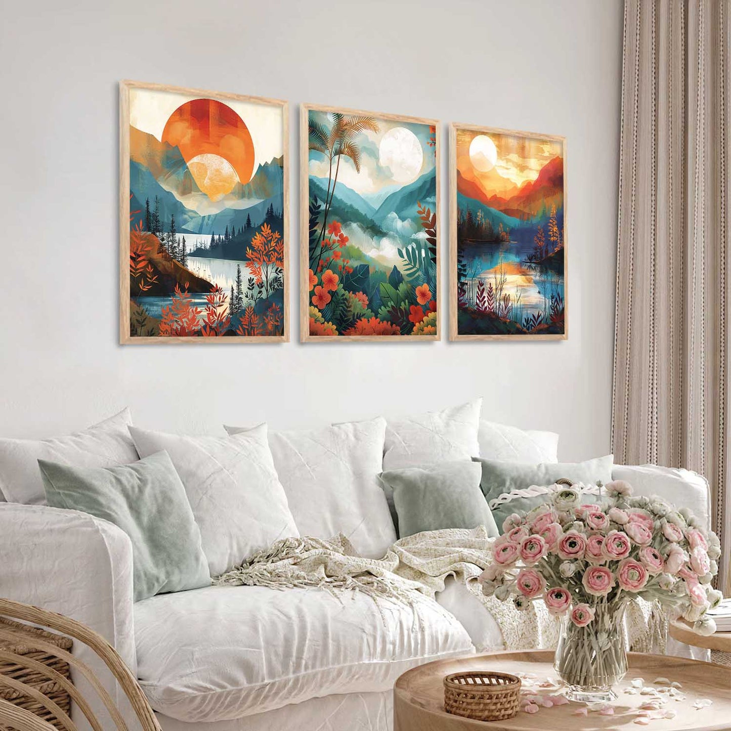Modern Wall Art Paintings for Living Room - Wall Poster With frames