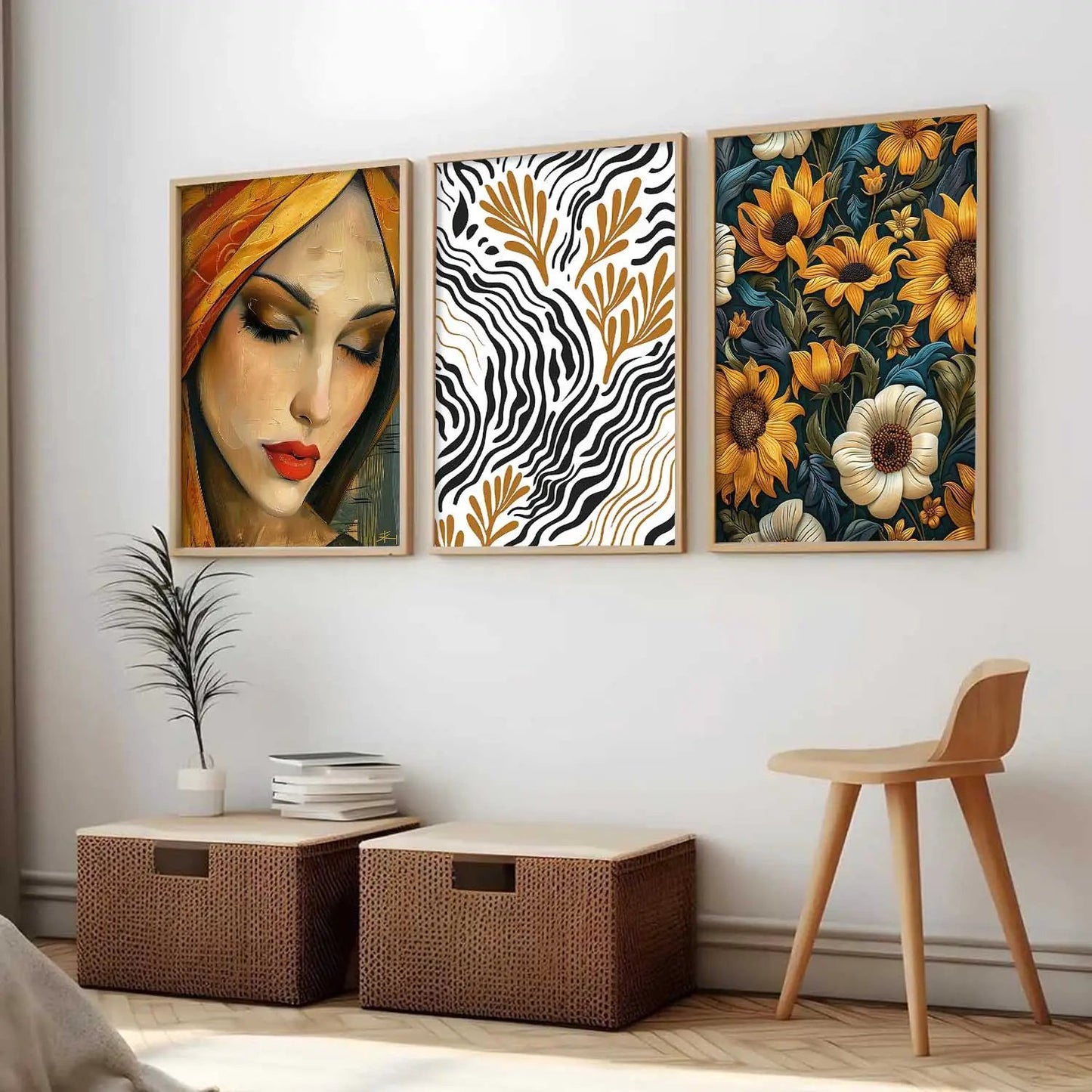 Modern Wall Art Paintings for Living Room - Wall Poster With frames