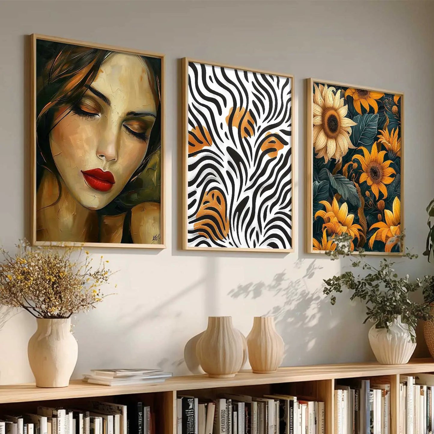 Modern Wall Art Paintings for Living Room - Wall Poster With frames