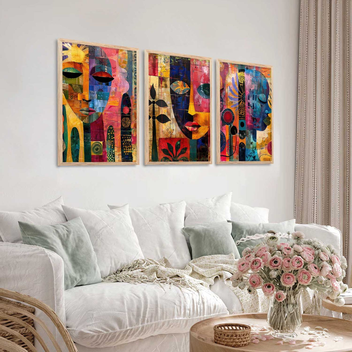 Modern Wall Art Paintings for Living Room - Wall Poster With frames