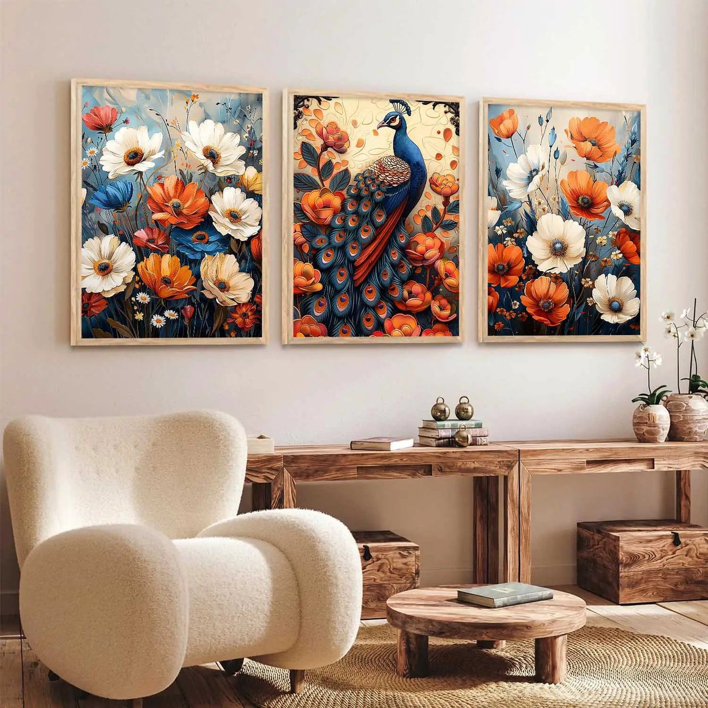 Traditional Wall Art Paintings for Living Room - Wall Poster With frames