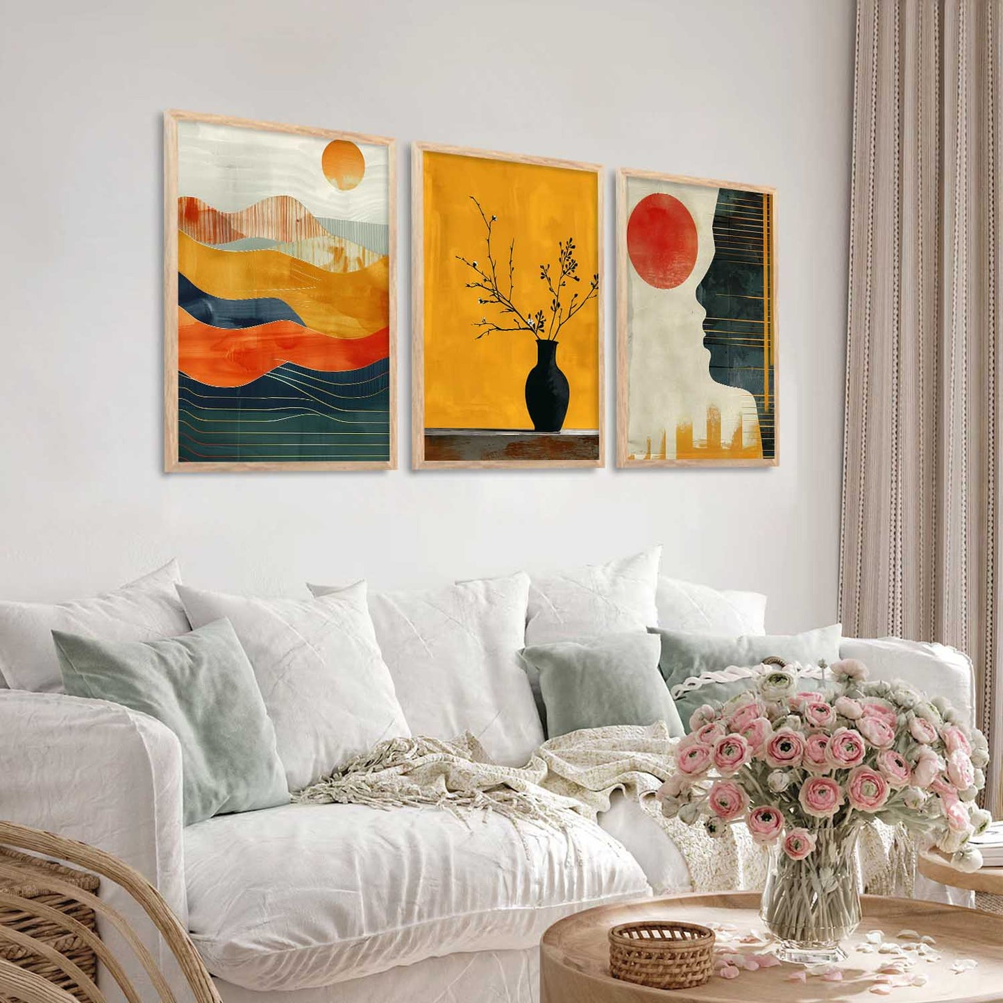 Modern Wall Art Paintings for Living Room - Wall Poster With frames