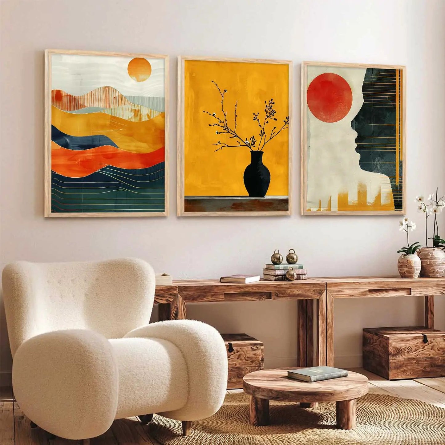 Modern Wall Art Paintings for Living Room - Wall Poster With frames