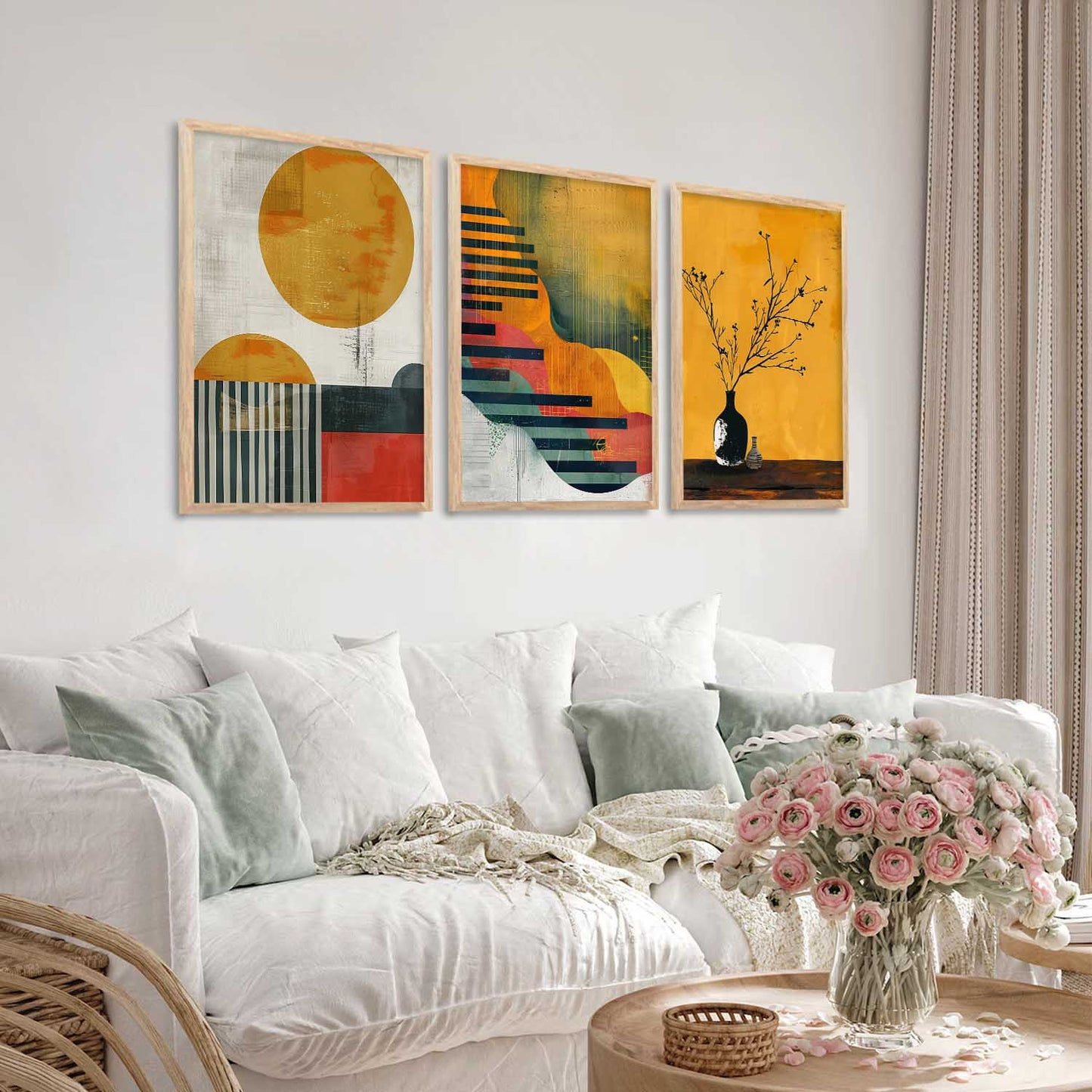 Modern Wall Art Paintings for Living Room - Wall Poster With frames