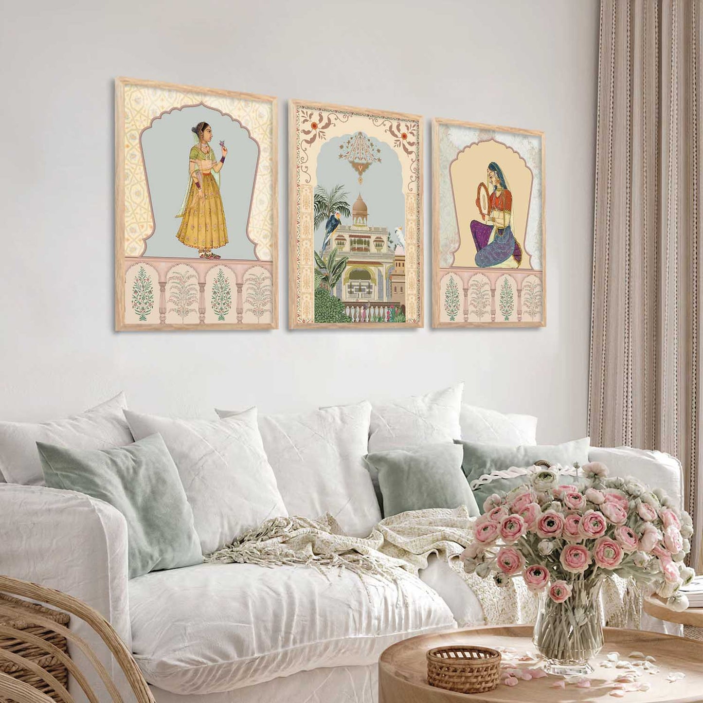 Traditional Wall Art Paintings for Living Room - Wall Poster With frames