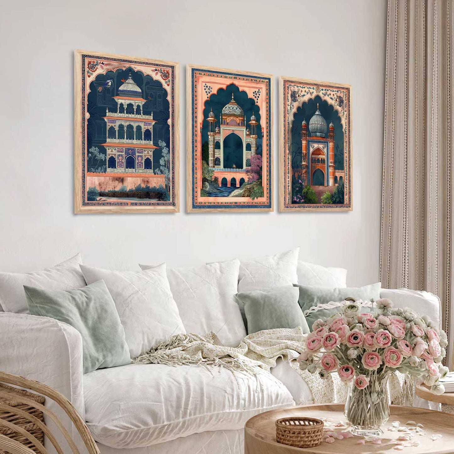 Traditional Wall Art Paintings for Living Room - Wall Poster With frames