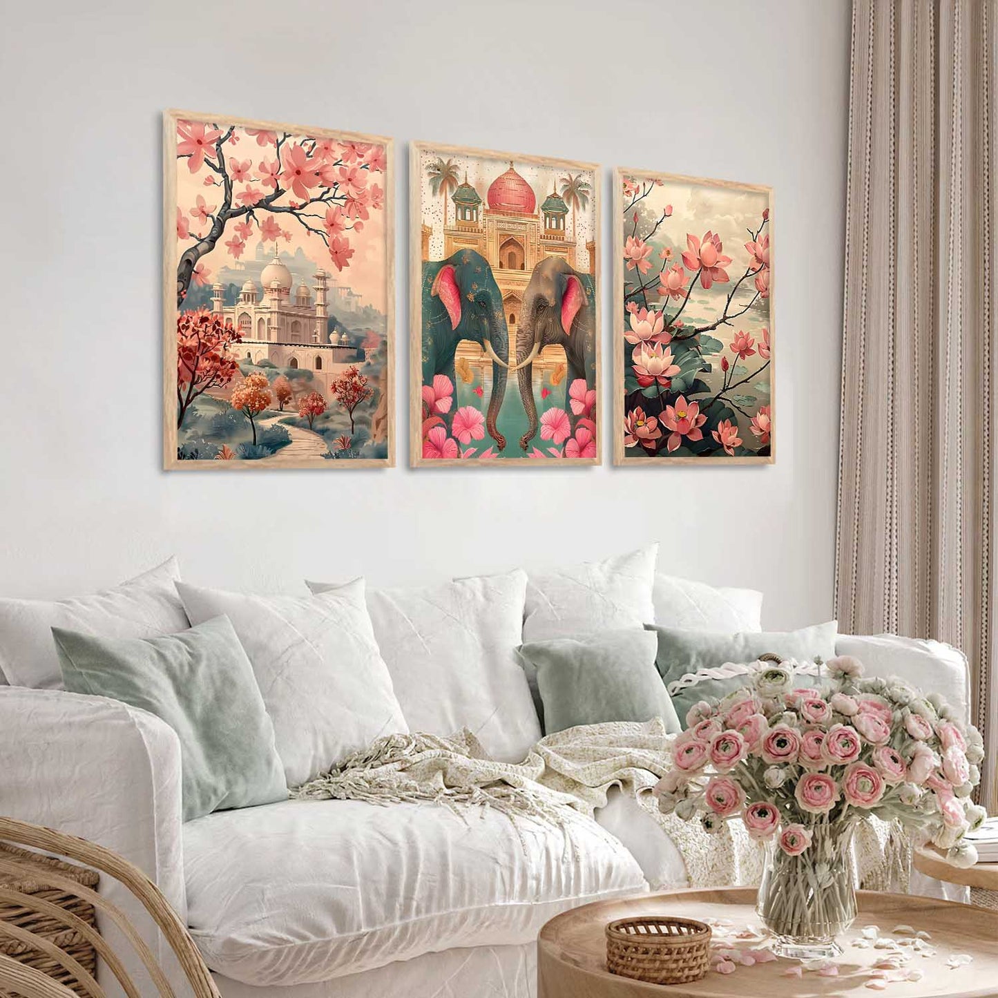 Traditional Wall Art Paintings for Living Room - Wall Poster With frames
