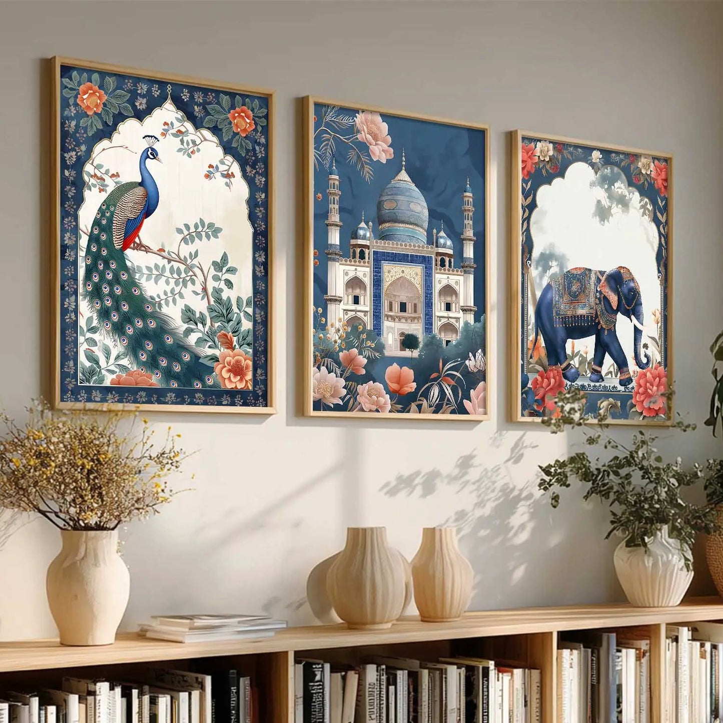 Madhubani Wall Art Paintings for Living Room - Wall Poster With frames