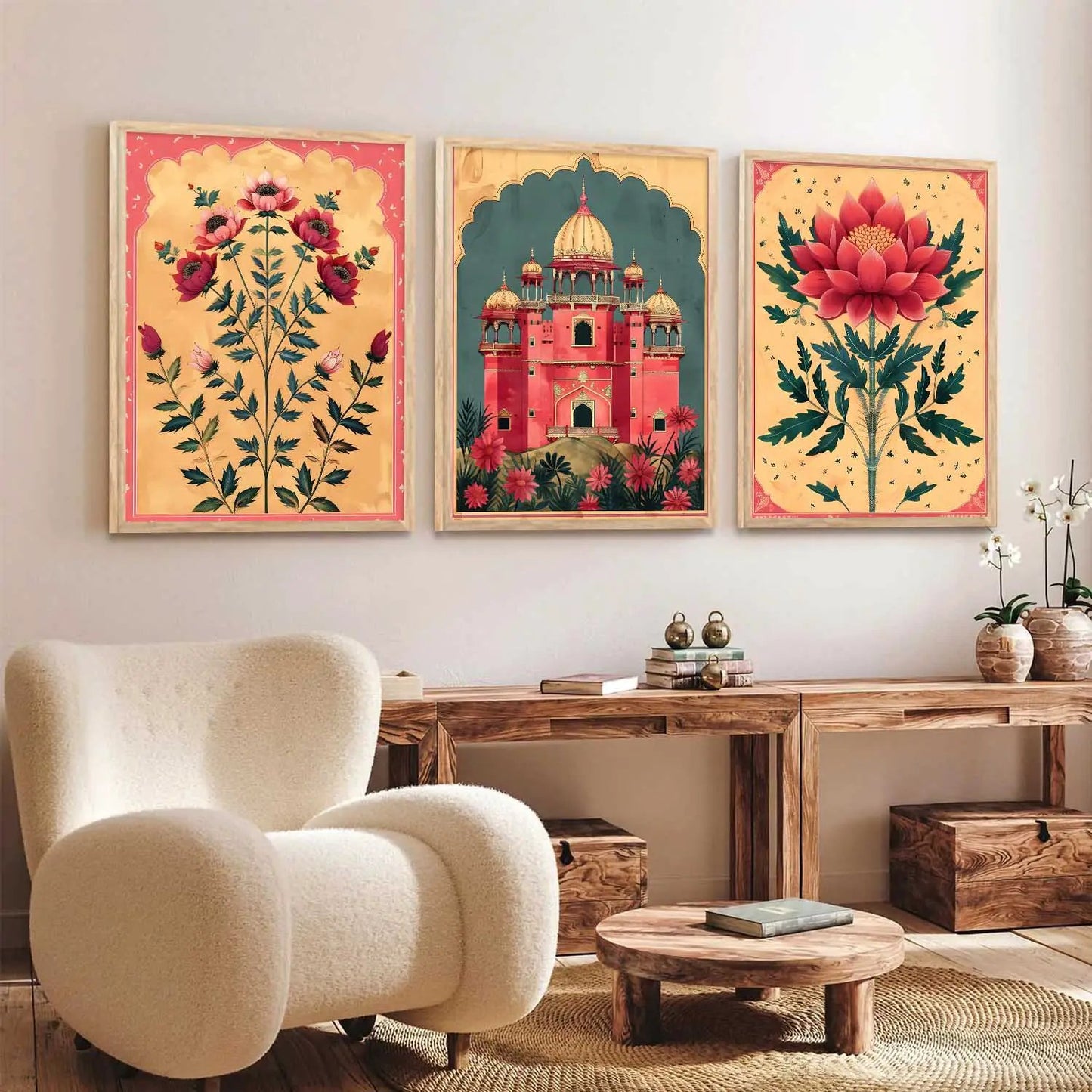 Floral Wall Art Paintings for Living Room - Wall Poster With frames