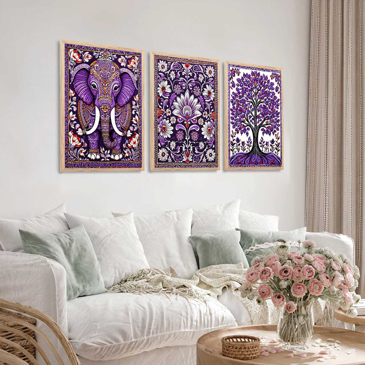 Traditional Wall Art Paintings for Living Room - Wall Poster With frames