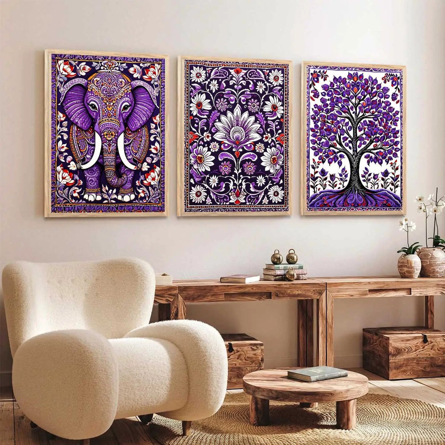 Traditional Wall Art Paintings for Living Room - Wall Poster With frames