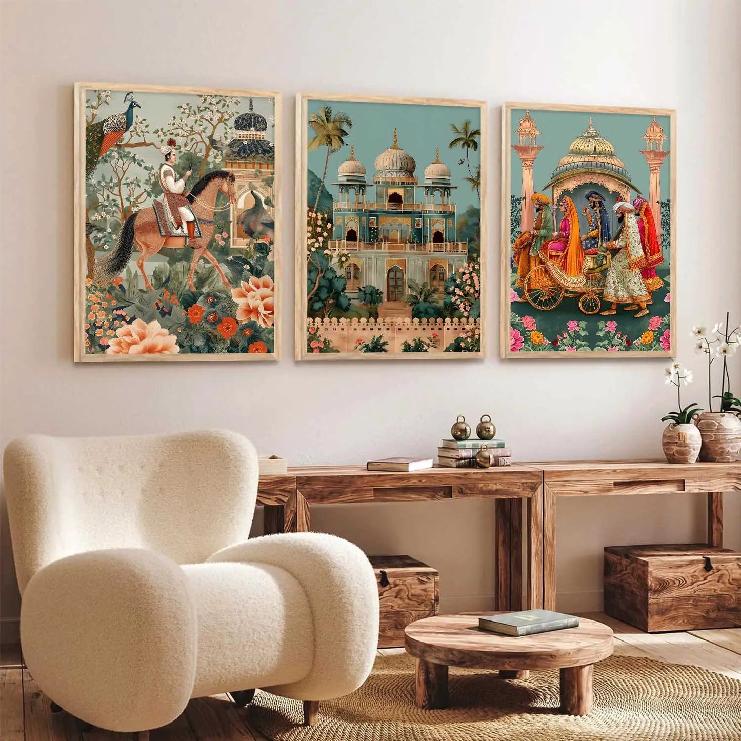 Traditional Wall Art Paintings for Living Room - Wall Poster With frames