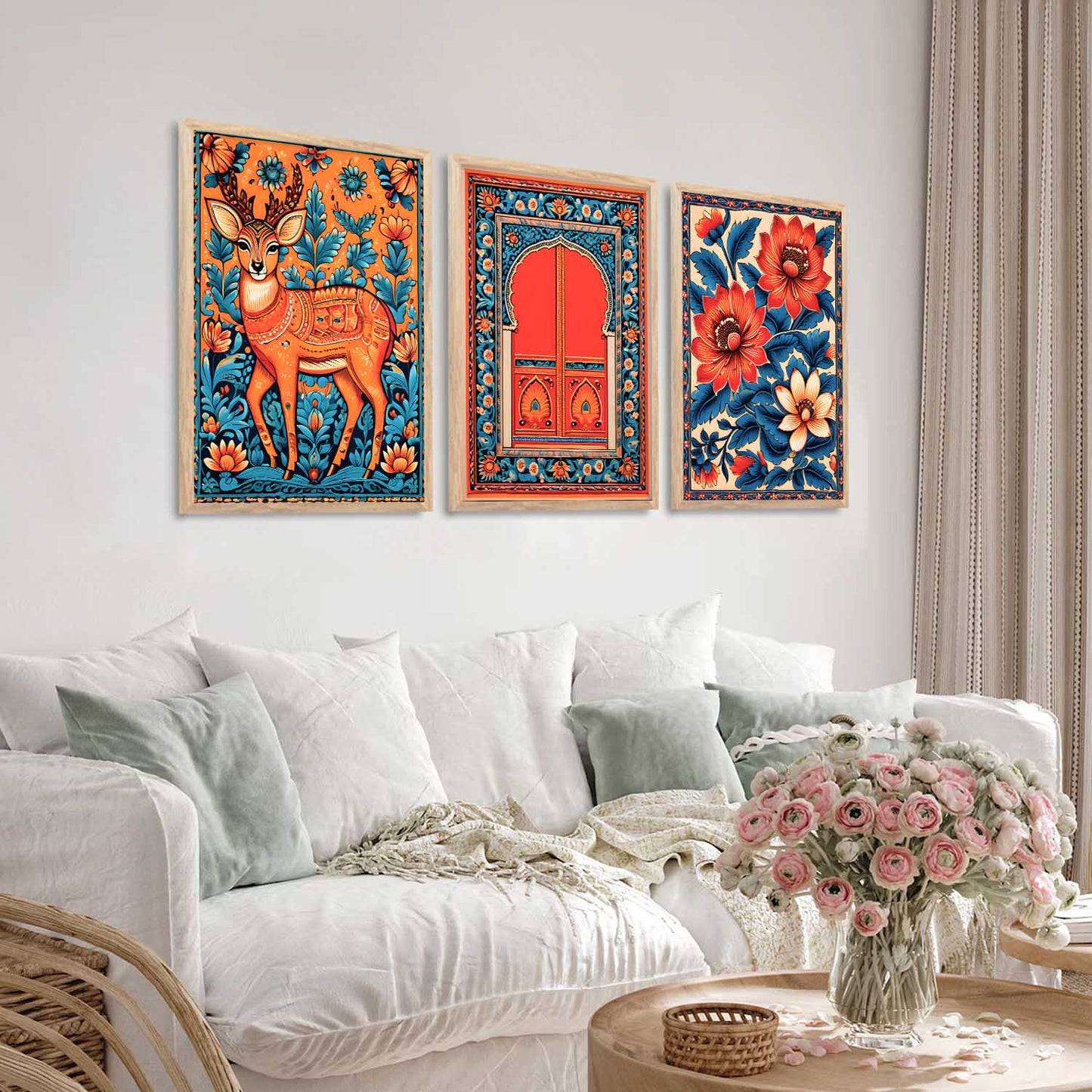 Traditional Wall Art Paintings for Living Room - Wall Poster With frames