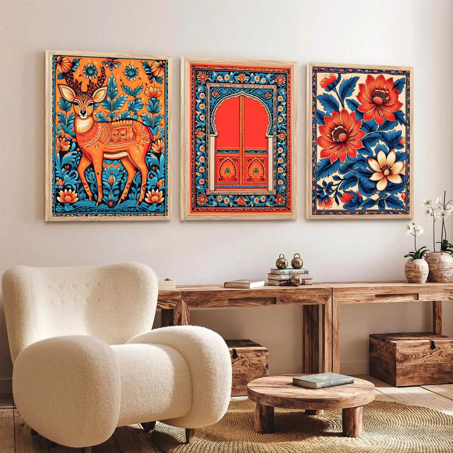 Traditional Wall Art Paintings for Living Room - Wall Poster With frames
