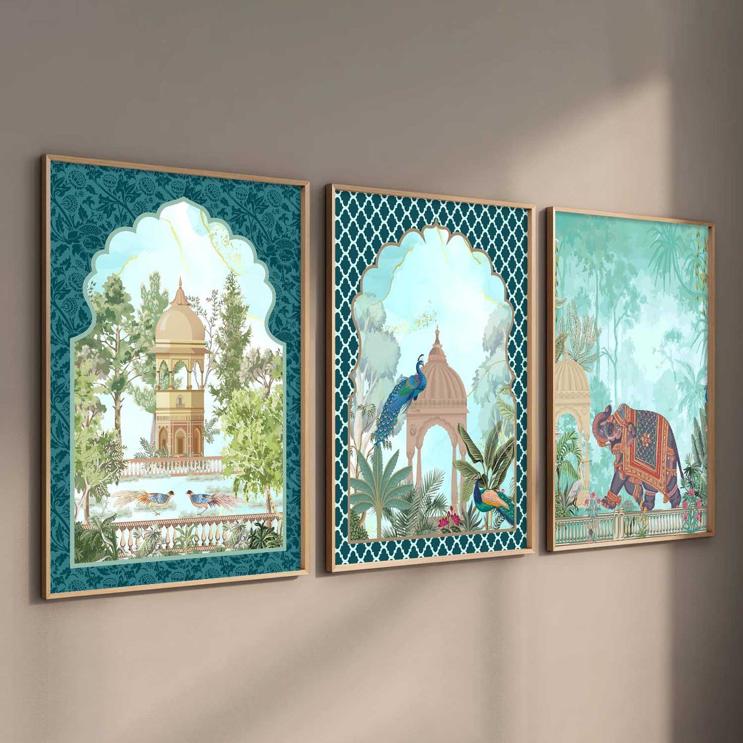 Madhubani Wall Art Paintings for Living Room - Wall Poster With frames