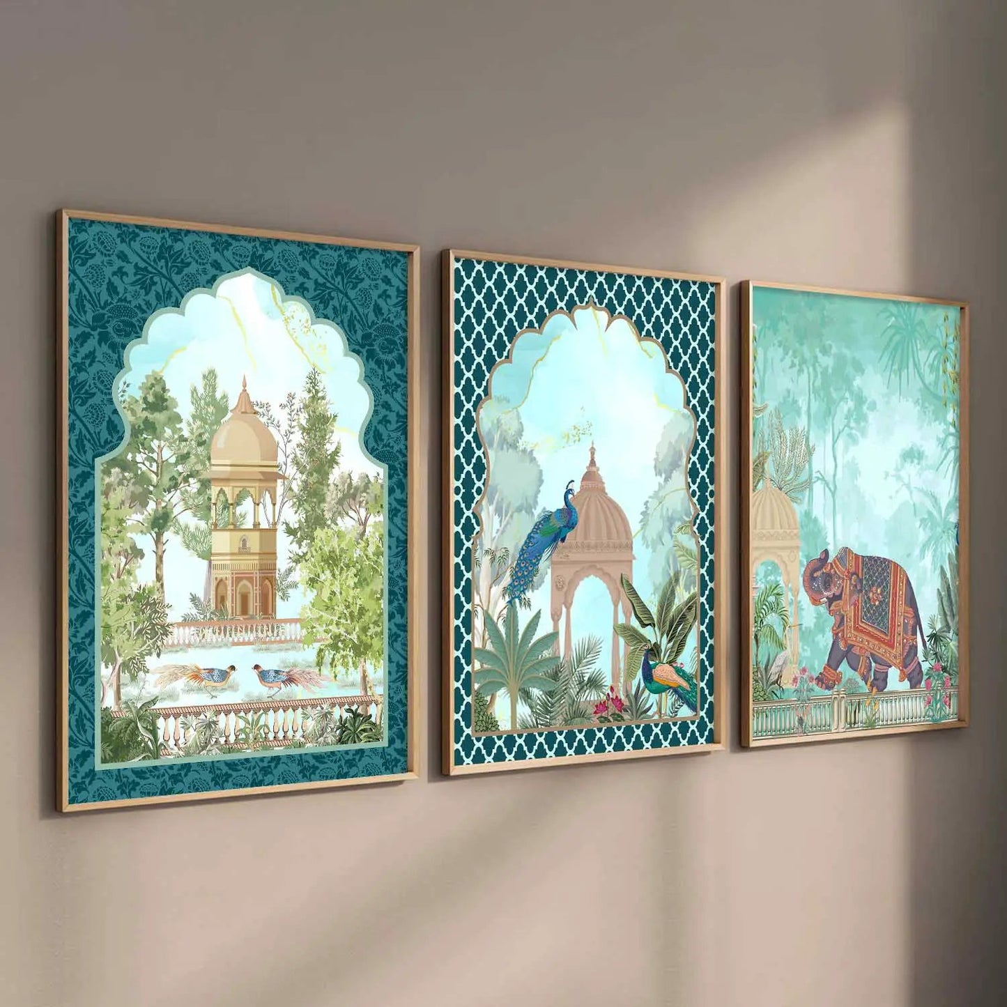 Madhubani Wall Art Paintings for Living Room - Wall Poster With frames