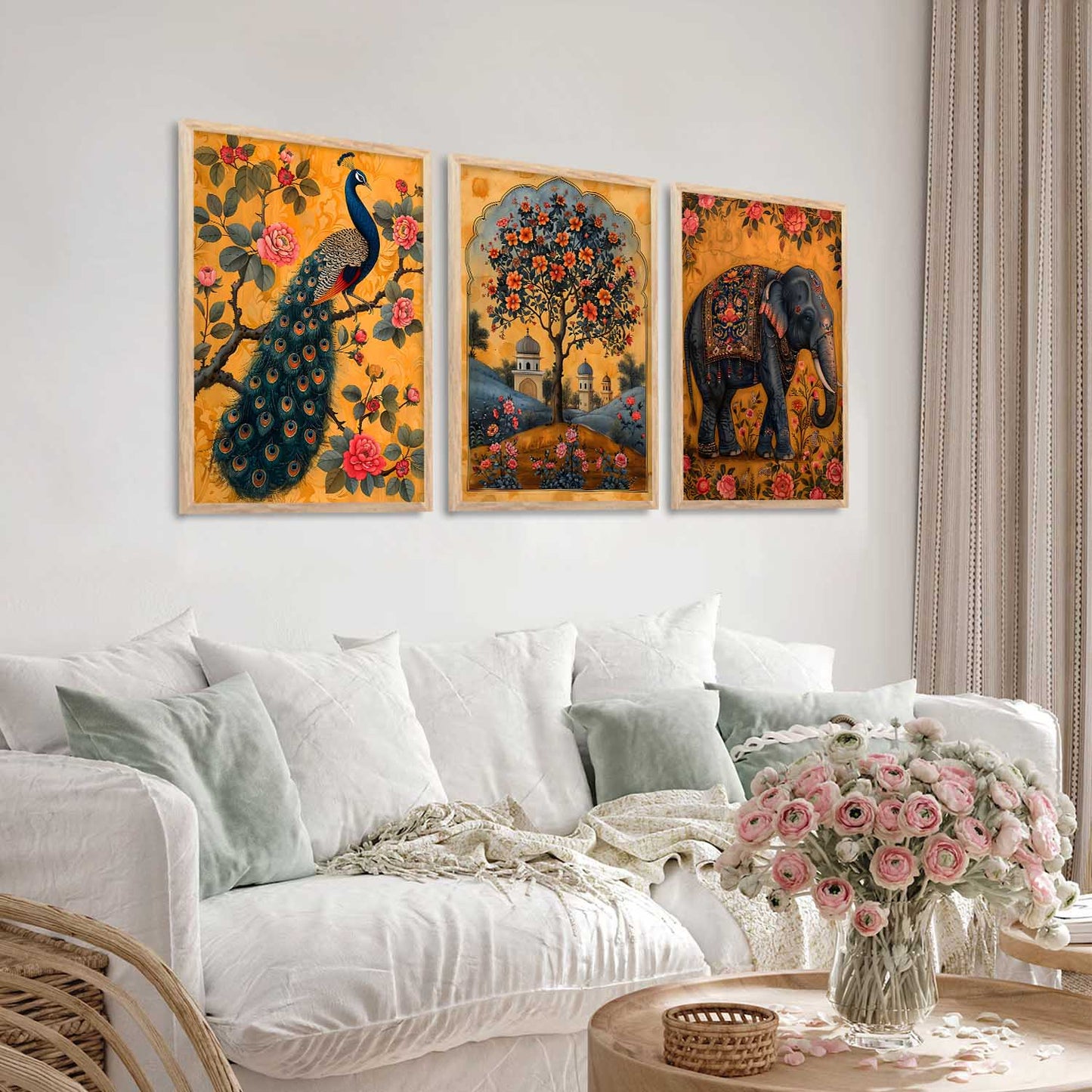 Traditional Wall Art Paintings for Living Room - Wall Poster With frames