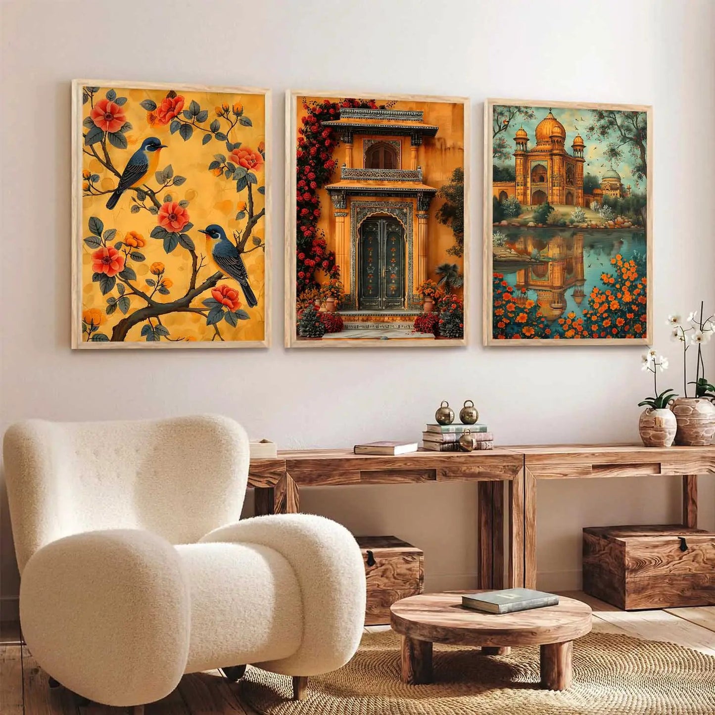 Traditional Wall Art Paintings for Living Room - Wall Poster With frames