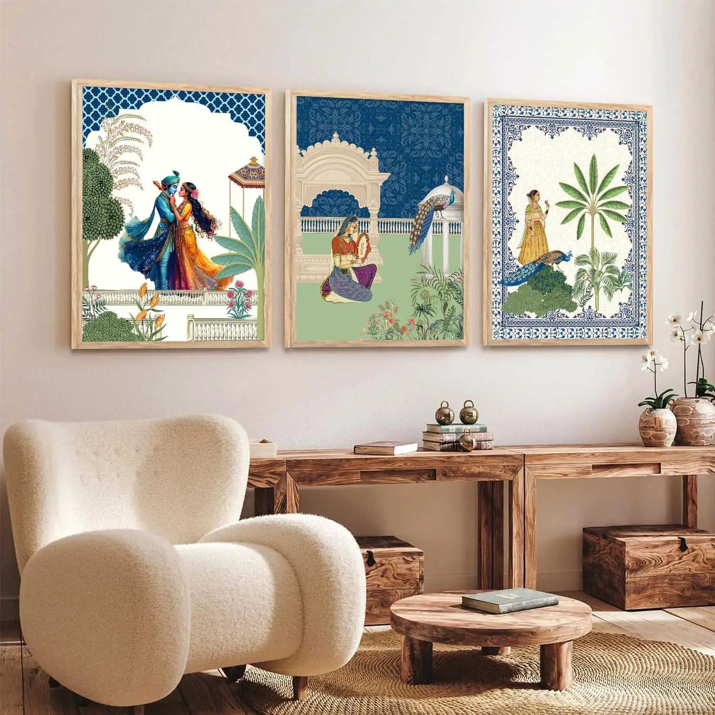 Traditional Wall Art Paintings for Living Room - Wall Poster With frames
