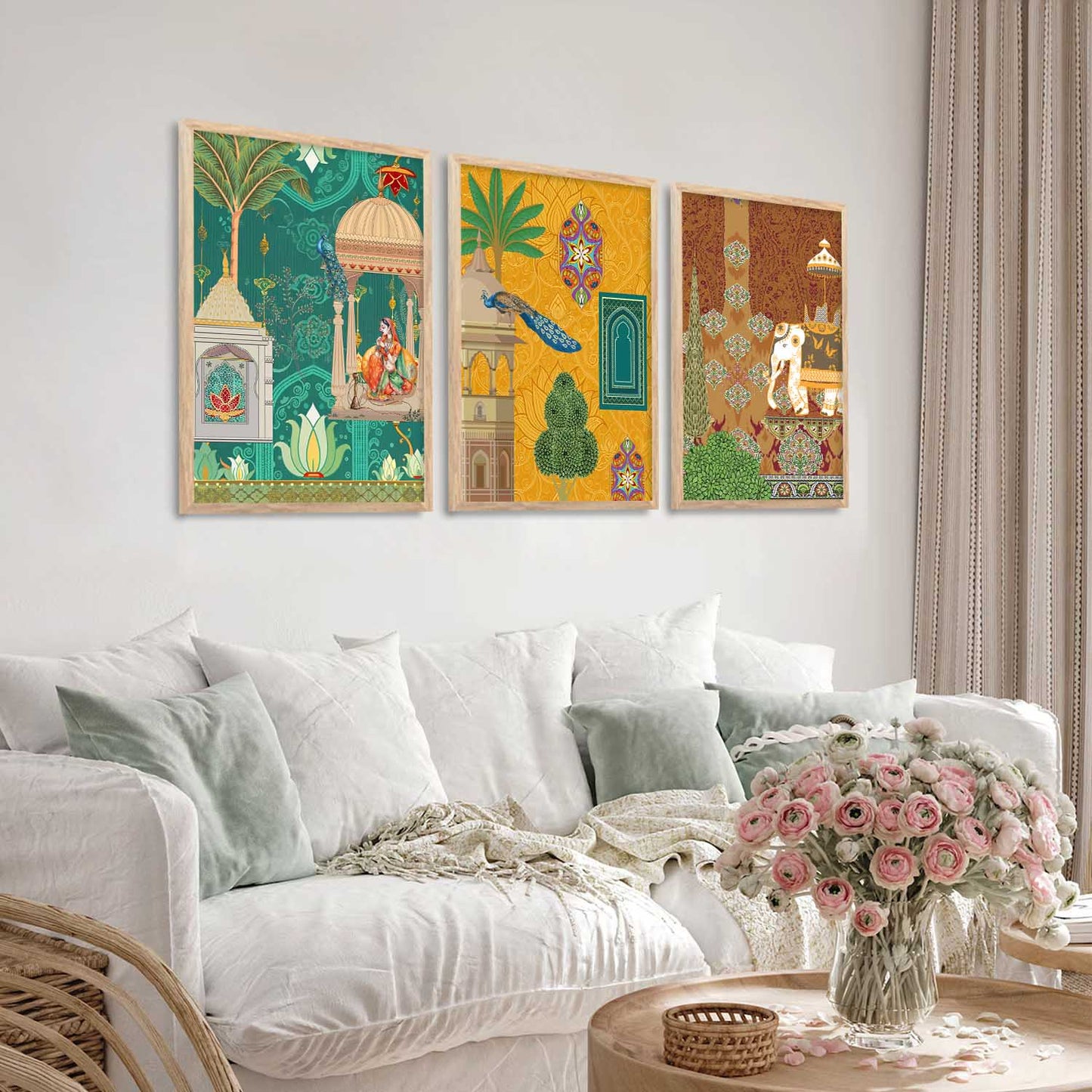 Traditional Wall Art Paintings for Living Room - Wall Poster With frames