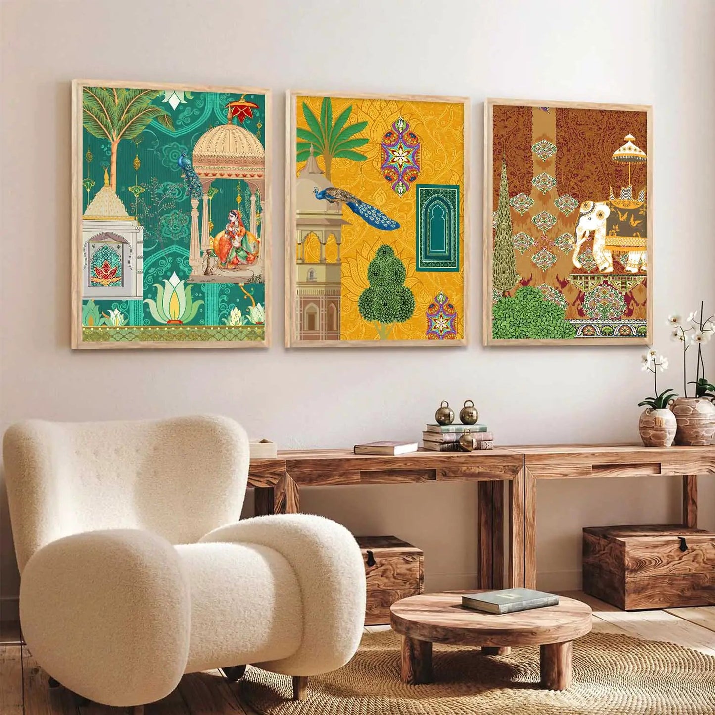 Traditional Wall Art Paintings for Living Room - Wall Poster With frames