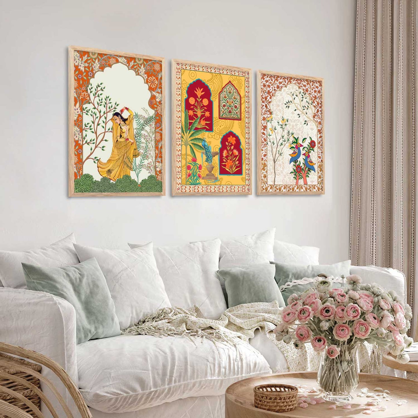 Traditional Wall Art Paintings for Living Room - Wall Poster With frames