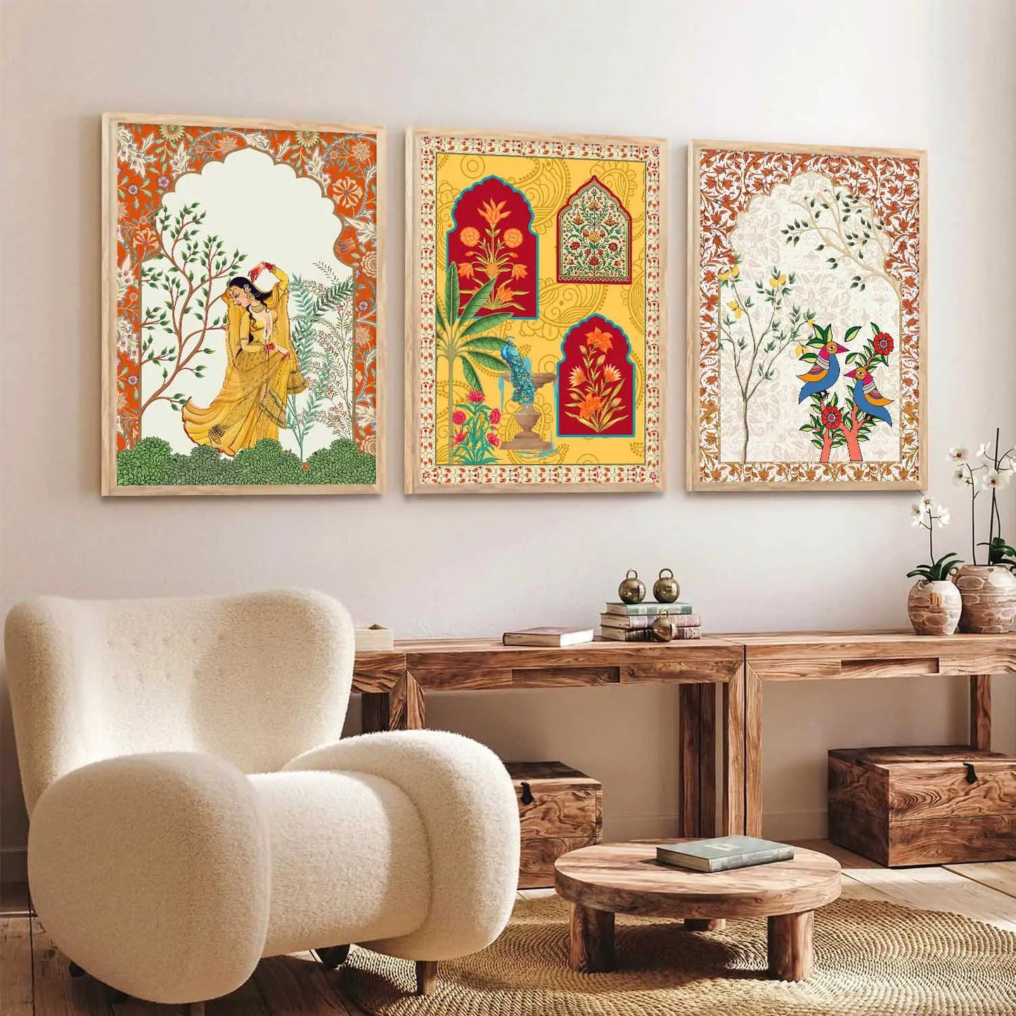 Traditional Wall Art Paintings for Living Room - Wall Poster With frames