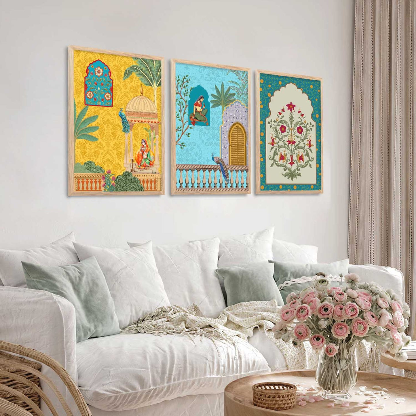 Traditional Wall Art Paintings for Living Room - Wall Poster With frames