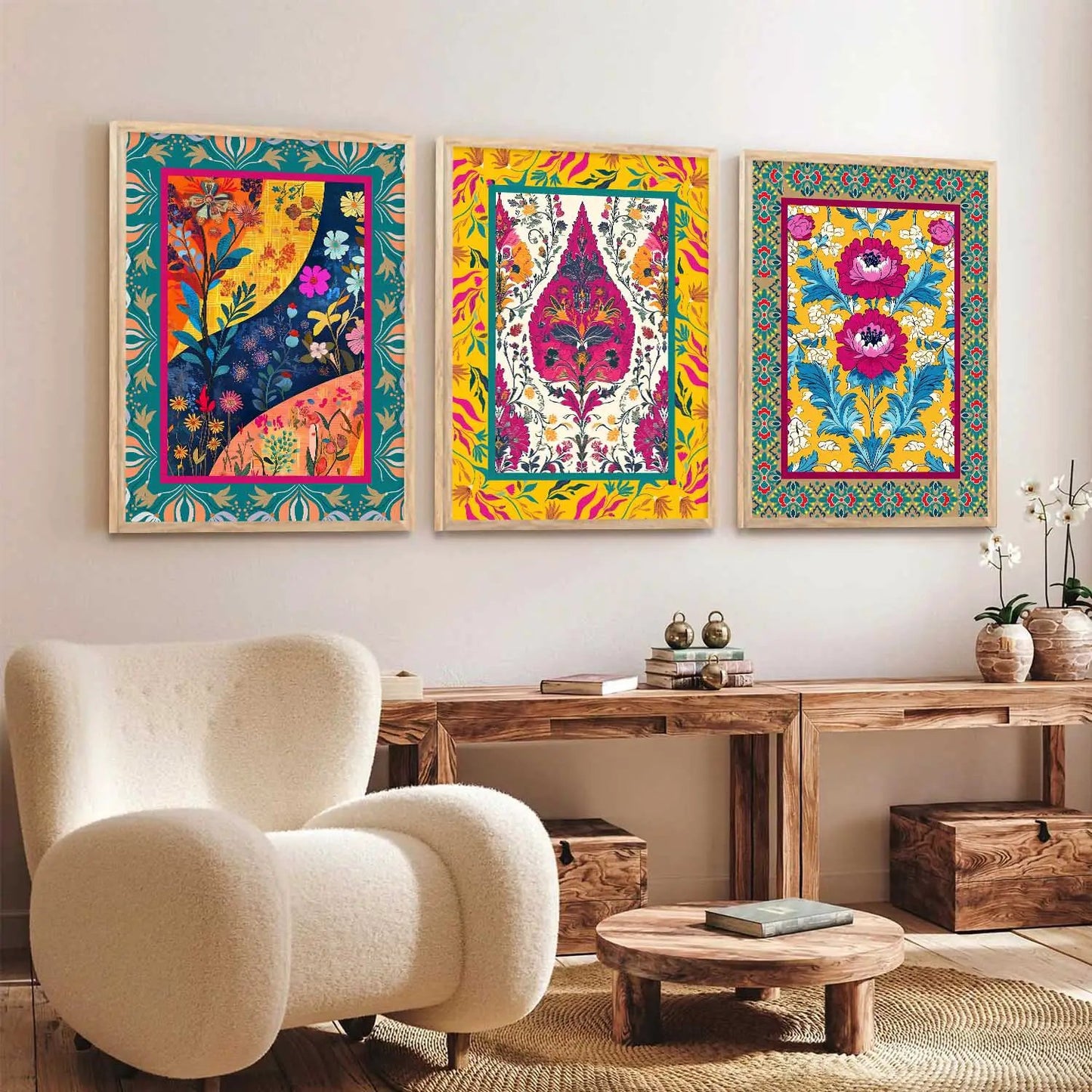 Traditional Wall Art Paintings for Living Room - Wall Poster With frames