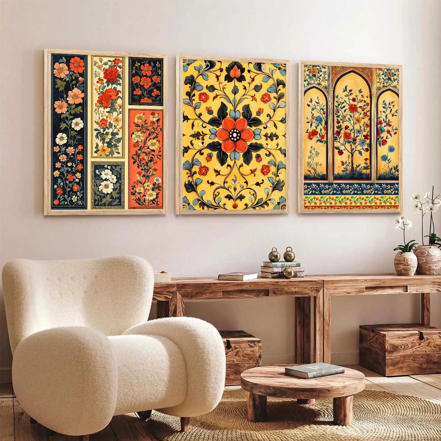 Floral Wall Art Paintings for Living Room - Wall Poster With frames