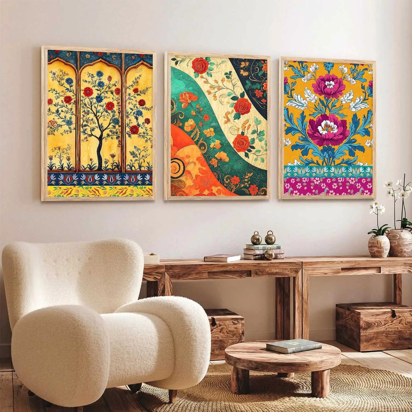 Traditional Wall Art Paintings for Living Room - Wall Poster With frames