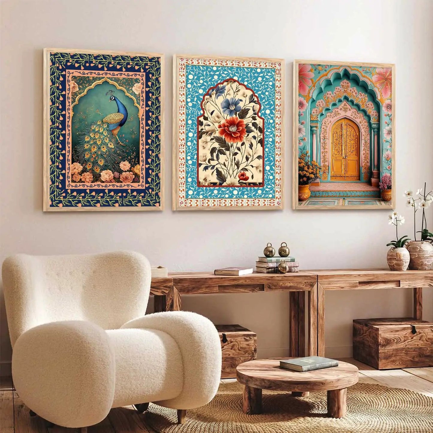 Traditional Wall Art Paintings for Living Room - Wall Poster With frames