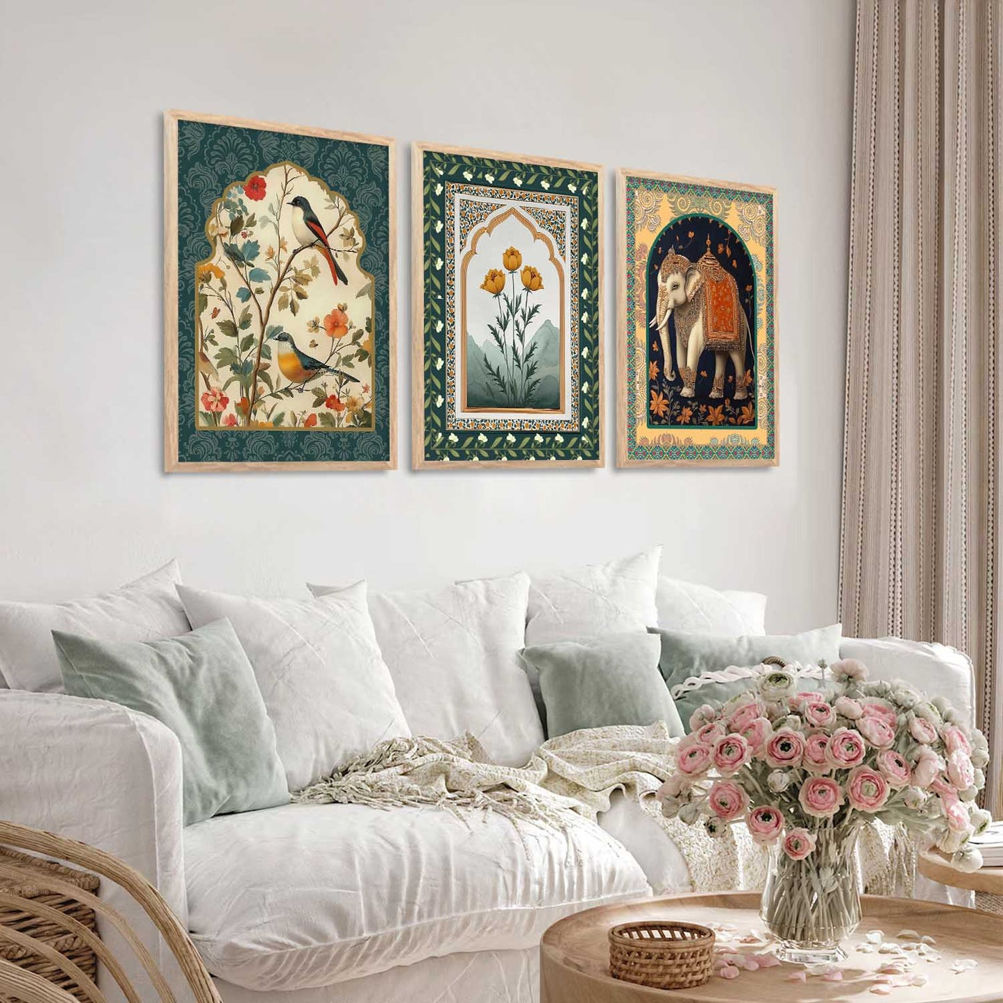 Traditional Wall Art Paintings for Living Room - Wall Poster With frames
