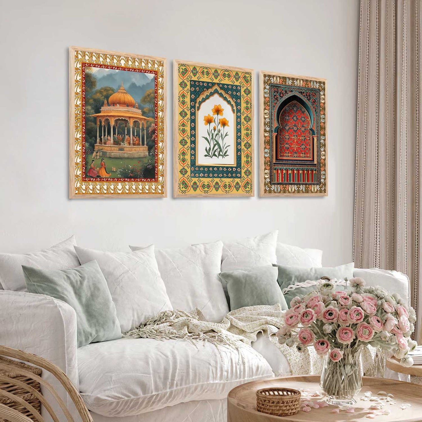 Traditional Wall Art Paintings for Living Room - Wall Poster With frames