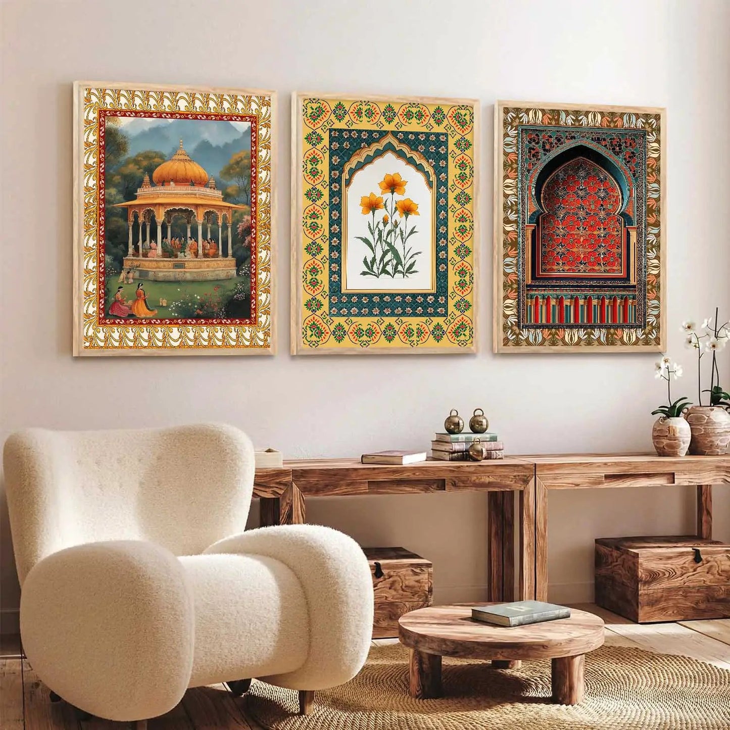 Traditional Wall Art Paintings for Living Room - Wall Poster With frames