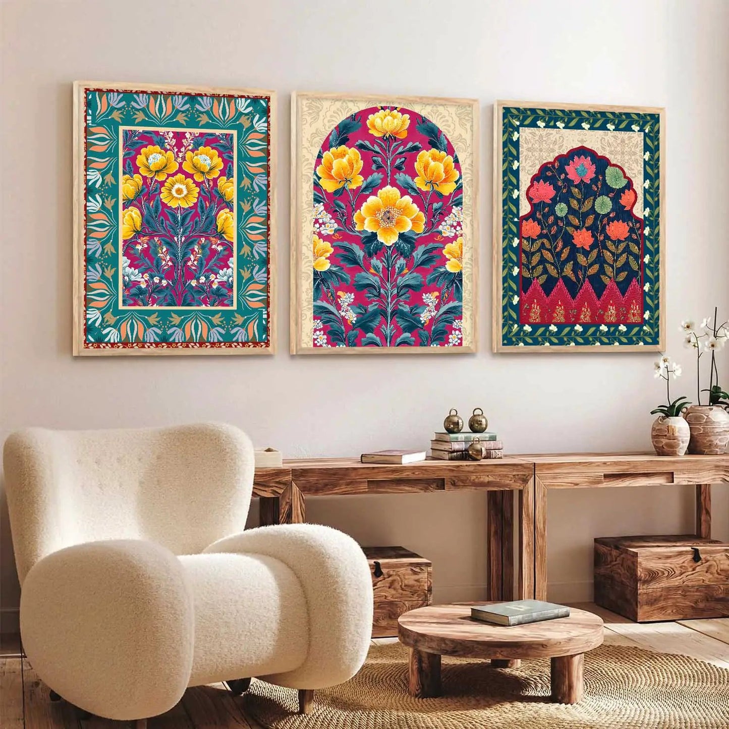 Traditional Wall Art Paintings for Living Room - Wall Poster With frames