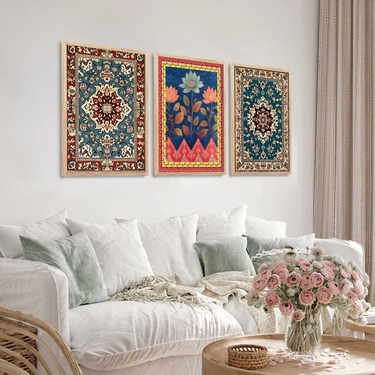 Floral Wall Art Paintings for Living Room - Wall Poster With frames
