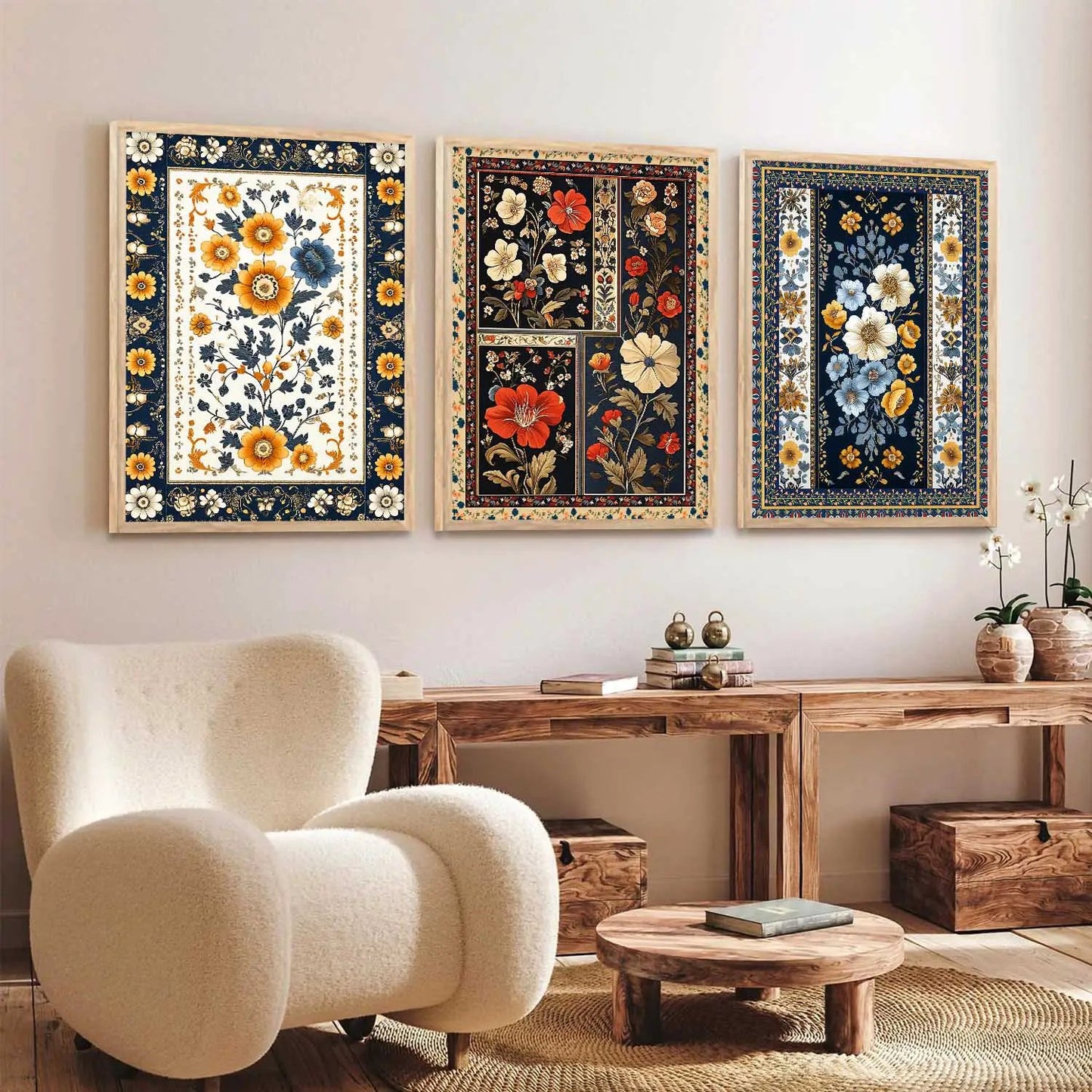 Floral Wall Art Paintings for Living Room - Wall Poster With frames