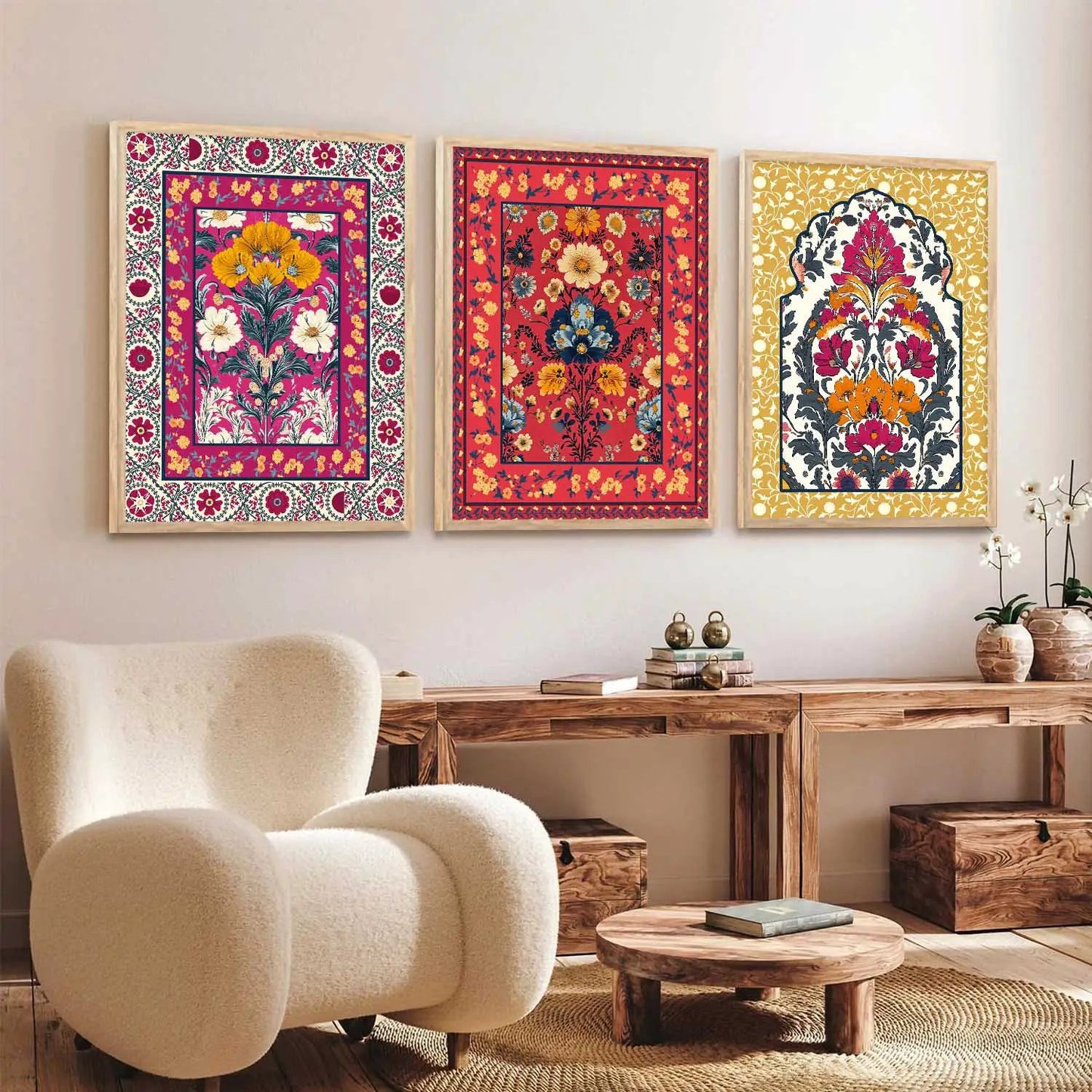 Floral Wall Art Paintings for Living Room - Wall Poster With frames