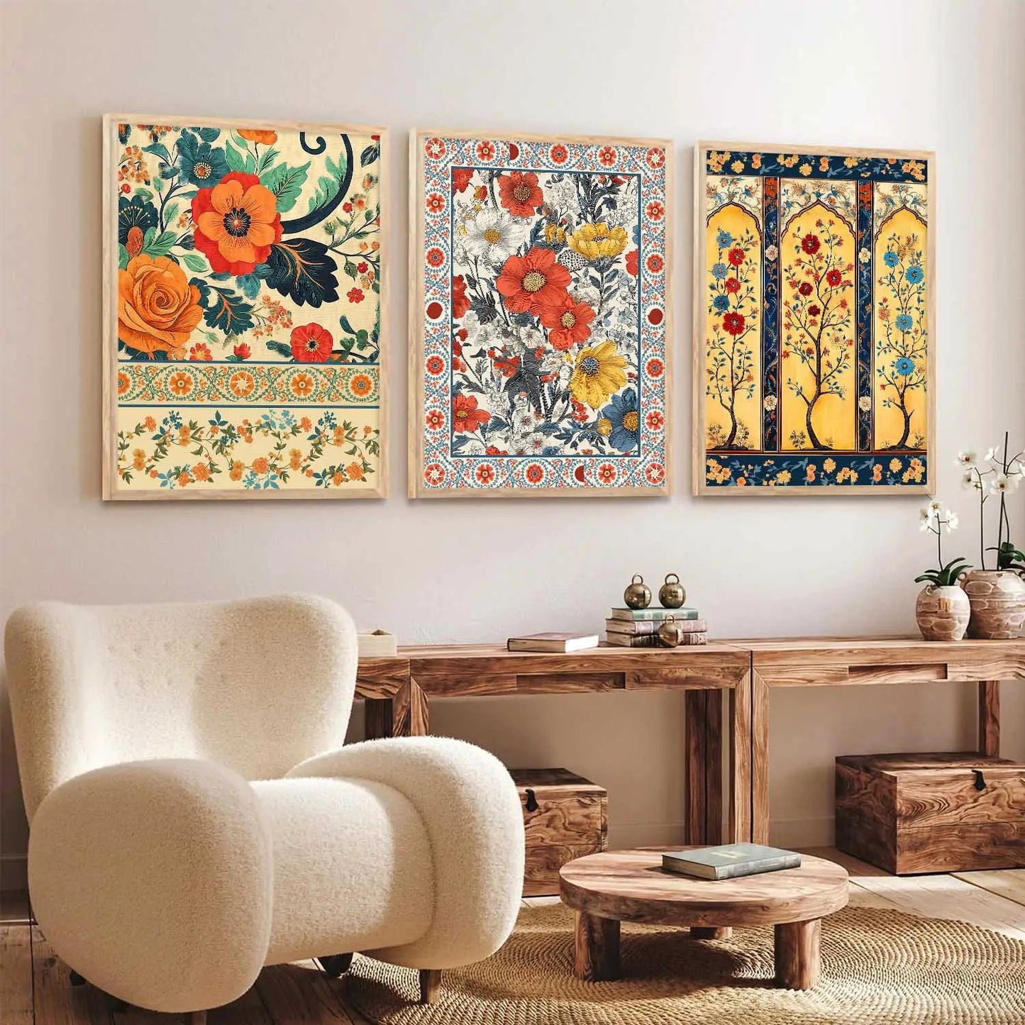 Traditional Wall Art Paintings for Living Room - Wall Poster With frames
