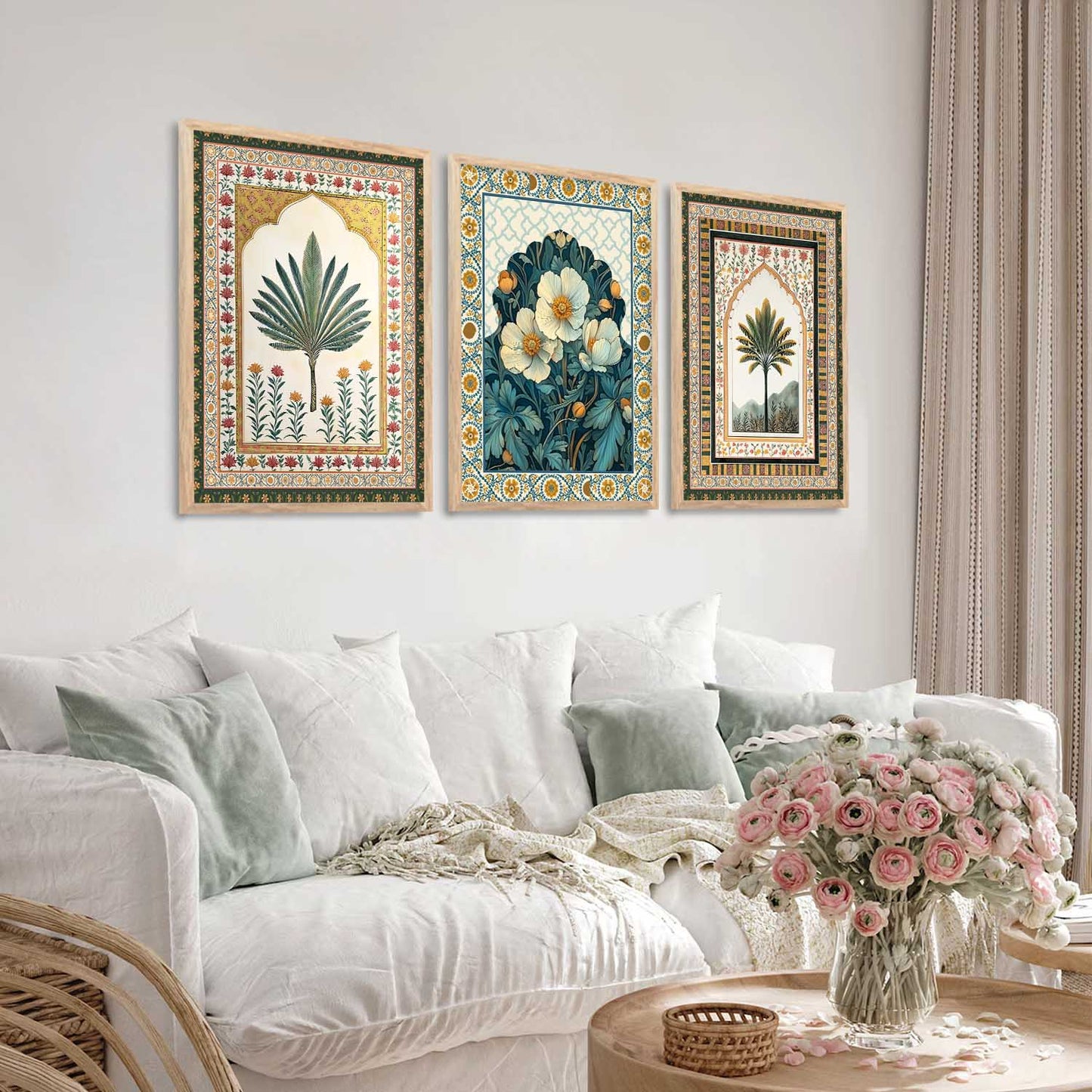 Floral Wall Art Paintings for Living Room - Wall Poster With frames