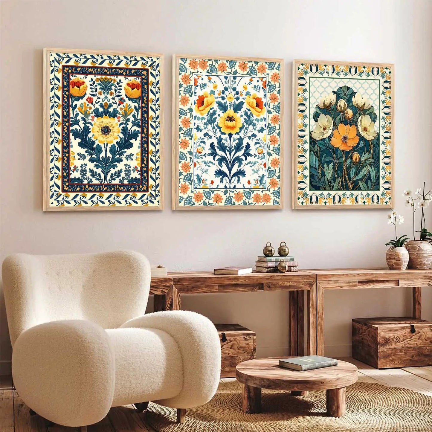 Traditional Wall Art Paintings for Living Room - Wall Poster With frames